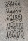 25pcs Aluminum Carabiner Spring Clip Hook Keychain Buckle Pack Bulk
