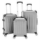 20 24 28  Rolling Wheels Trolley Luggage Travel Suitcase Bag Abs With Tsa Lock
