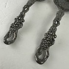 Elegant Aluminum 1997 Arthur Court 2 Piece Grape Vine  Leaf Salad Food Servers