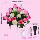 2 Artificial Cemetery Flowers  Memorial Flowers Bouquet grave Memorial Flowers W