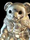 Vintage Ralph Lauren Silverplated Polo Bear Coin Bank