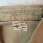 Vintage Women   s Military Style Shirt Wwii Korean War Era Veteran Owned Khaki