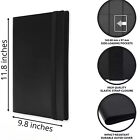 360 Card Pocket Binder With Strap 9 Pocket Trading Cards Album Folder  Black    