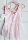 Cat   Jack Xs 4 5  Pink Dance Ballet Leotard W  Cross Back Straps   Lace Skirt
