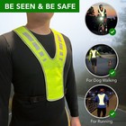 Maximalpower Reflective Vest For Walking At Night - Adjustable Reflective Safety
