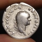 Romulus Remus Denarius Ancient Roman Empire Silver Coin 77ad Domitian Rome Wolf