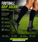 Children s Football Grip Socks Anti Slip Soccer Sports Socks Uk3-uk6 Age 7-12