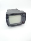Vintage 80s Radio Portable Tv   Crt Black And White Tv