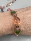 Sterling Silver Marcasite Multicolor Glass Beaded Necklace Bracelet Earrings Set