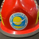Vintage Cairns   Brother Fire Helmet Mbfd Lieutenant Helmet Myrtle Beach Sc
