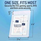 1000ct Semi Rigid Card Holders   Free Sleeves For Standard 35pt Trading Card