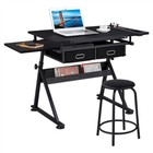 Drafting Desk For Artist Art Craft Table Drawing Writing Desk W  Stool For Adult