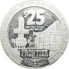 Frontier Casino Las Vegas Nevada  25 1 Troy Ounces  999 Silver Token 1986