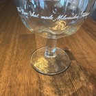 Schlitz Glass Goblet  the Beer That Made Milwaukee Famous  Cup  Barware Vintage