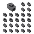 10 25 Pack Cat6 Rj45 Keystone Coupler  Cat6 Keystone Jack Female To Female