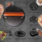 7 Inch Griddle Press Cast Iron Round Smash Grill Press Burger Smasher Bacon Meat