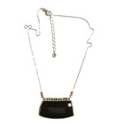 New Silpada Necklace Black Agate Sterling Silver Pendant N3436 New Silpada Box