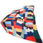 Vintage Crazy Quilt Patchwork Quilt Blanket 60 X 72 Bright Colors 1940s 1950s