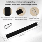 Mvssp Heavy Bag Hanger Strap With Carabiner  Punching Bag Mount For Home Gym    