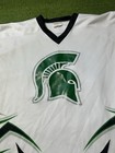 Vintage Michigan State Spartans Hockey Jersey  25 Mens Xl Green White Tribal