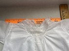 19th Century Antique White Cotton Childs Dress   Underdress Slip Homemade  Lace