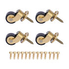 Pack Of 4 Swivel Plate Castors Furniture Casters Metal Industrial Wheel Casters