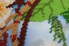 Bead Embroidery Kit On Natural Artist Canvas Diy Beaded Stitching Needlepoint 