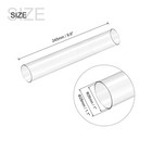 Plastic Pipe Rigid Round Tube Clear 1  26mm  Id 1 1  28mm  Od 9 6   245mm 