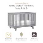 Hudson 3-in-1 Convertible Baby Crib With Toddler Bed And Daybed Conversion -    