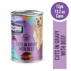 A Strong Heart 12x13 2oz Wet Dog Food Cuts In Gravy W real Beef  Usa Made