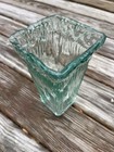 Vintage Blue Recycled Glass Rare 10    Vase