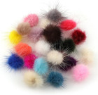 10 Pcs 1 Inch Small Faux Fur Pompoms For Crafts  Mini Furry Pom Pom Balls Soft F