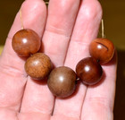 Ancient Carnelian Agate Tribal Stone Roundish Beads Excavated Mali African Trade