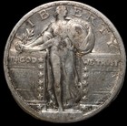 1924 Standing Liberty Quarter- Choice Vf   Free Shipping- Smh- 320