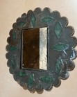 Vintage New Mexican Scalloped Tin  Possibly Valencia With Mirror