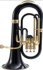Handmade Black   Brass Euphonium Bb  3-valve Band Horn