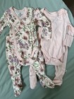 Newborn Baby Girl Sleep And Play Bundle Of Outfits - 6 Outfits