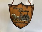 Hanging Wood Wall Plaque    ain   t No Beer In Heaven Gotta Drink It Here    Vintage