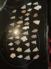 38piece Lot Flint Arrowhead Collection Project Spear Points Knife Blade