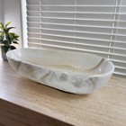 23  White Onyx Hand Carved Bowl   Large Onyx Stone Boat Bowl - Belb23