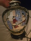 Chinese Famille Verte Porcelain Vase Lamp With No Shade Early 20th Century