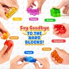 Sensory Soft Building Blocks For Toddlers   36 Pcs Jelly Squishy Stacking Block   