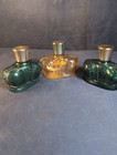 Lot Of 3 Vintage Prince Matchabelli Crown Shaped Empty 1 Oz Perfume Bottles