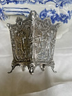 Antique Solid Silver Small Jardiniere Or Vase Marked  German  Dutch 