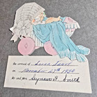 Vintage 1930s Baby Book Full Of 90  Photos Greeting Cards Ephemera Scrapbook