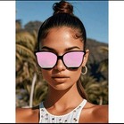 Geometric Full Frame Sunglasses Unisex Fashion Uv400 Protection Shades New