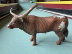 Schleich Texas Longhorn Bull Figure Brown Cow 2017 Farm Livestock Toy 13866