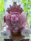 Baby Princess   Ballerina Carriage  Diaper Cake  diaper Cakes  Baby Shower Gift