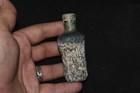 Ancient Roman Glass Bottle With Rainbow Iridescent Patina C  1st- 2nd Century Ad