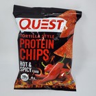 Quest Tortilla Style Protein Chips Hot   Spicy Flavor With 19g Protein  12 Pack 